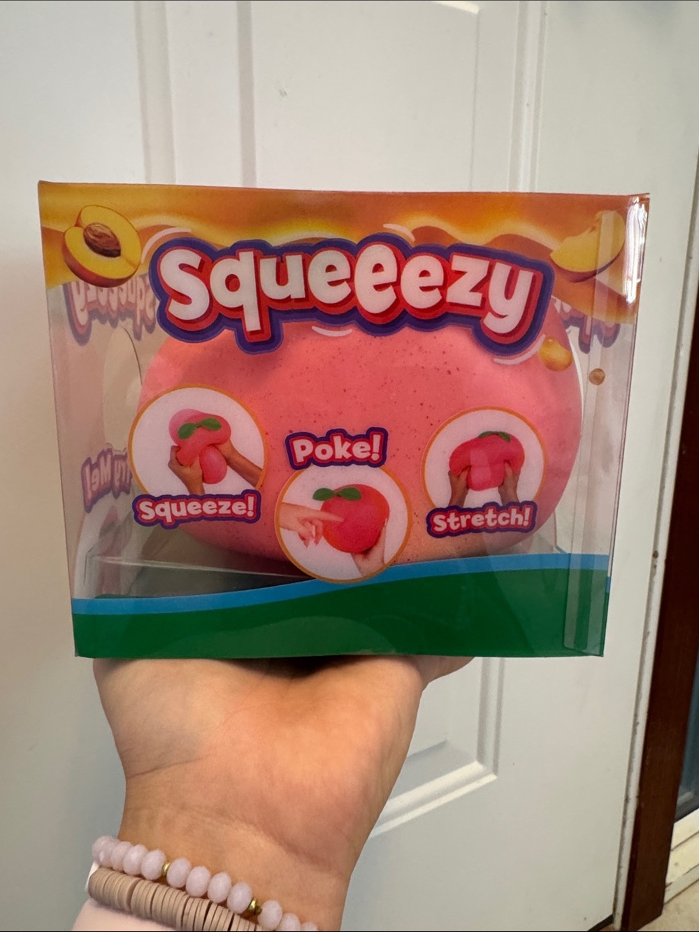 Pink Peach Stress Toy - Squeeezy